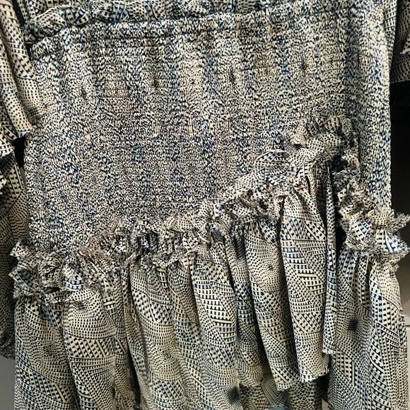 SILK RUCHED WAIST MINI ALEXIS DRESS